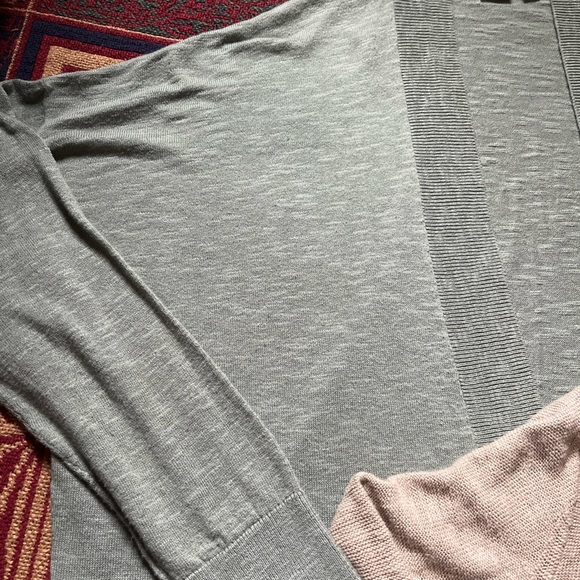 GAP Lot Of 2 Womens Cardigan Sweater Open Front Knit Cotton Size Large - Picture 6 of 6